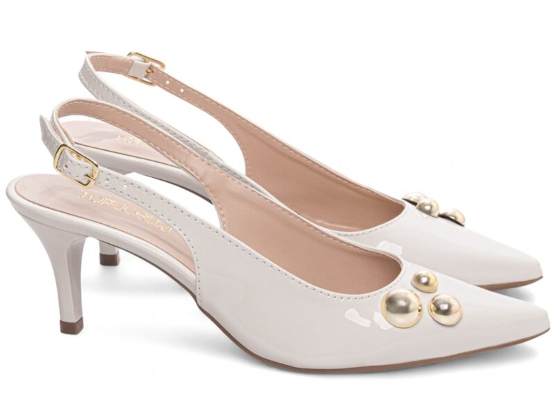 scarpin feminino off white solado antiderrapante | VitriNerm