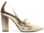 scarpin feminino dourado par completo | VitriNerm