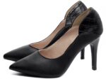 detalhe salto 10cm preto scarpin feminino | VitriNerm