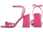 sandália feminina dourada vista lateral salto 9cm | VitriNerm