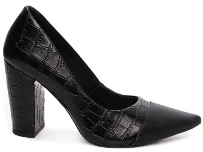 scarpin preto salto 9cm napa | VitriNerm