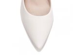 detalhe bico scarpin feminino off white feminino | VitriNerm