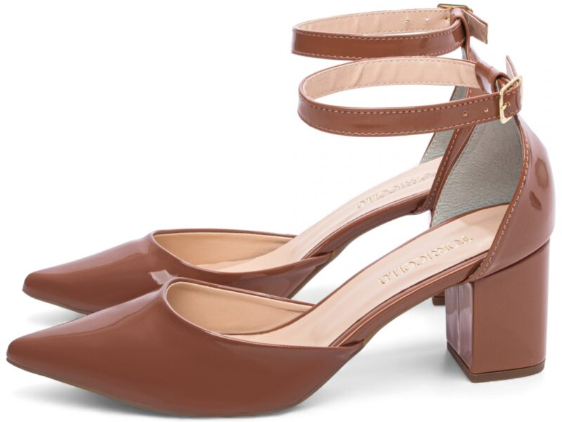 detalhe salto 6,5cm caramelo scarpin feminino | VitriNerm