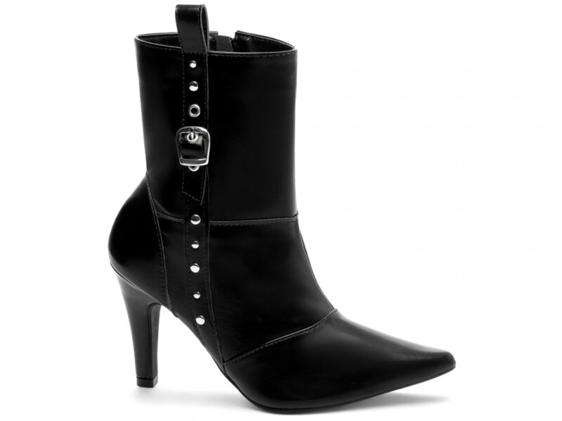 bota preta salto 9cm napa | VitriNerm