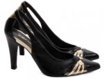 scarpin feminino preto solado antiderrapante | VitriNerm