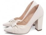 detalhe salto 9cm off white scarpin feminino | VitriNerm