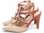 detalhe salto 9cm caramelo scarpin feminino | VitriNerm