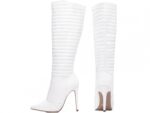 bota branca salto 12cm napa | VitriNerm