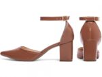scarpin feminino caramelo vista lateral salto 6,5cm | VitriNerm