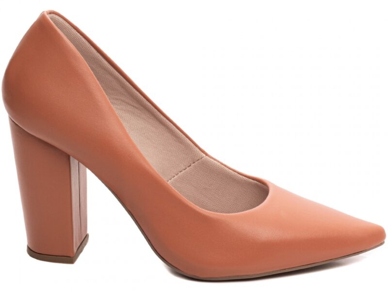 scarpin caramelo salto 9cm napa | VitriNerm