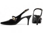 scarpin feminino preto vista lateral salto 6cm | VitriNerm