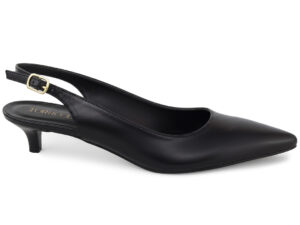 Sapato Scarpin Slingback Salto Kitten Heel