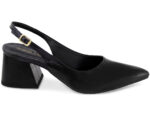 Sapato Scarpin Slingback Salto Bloco