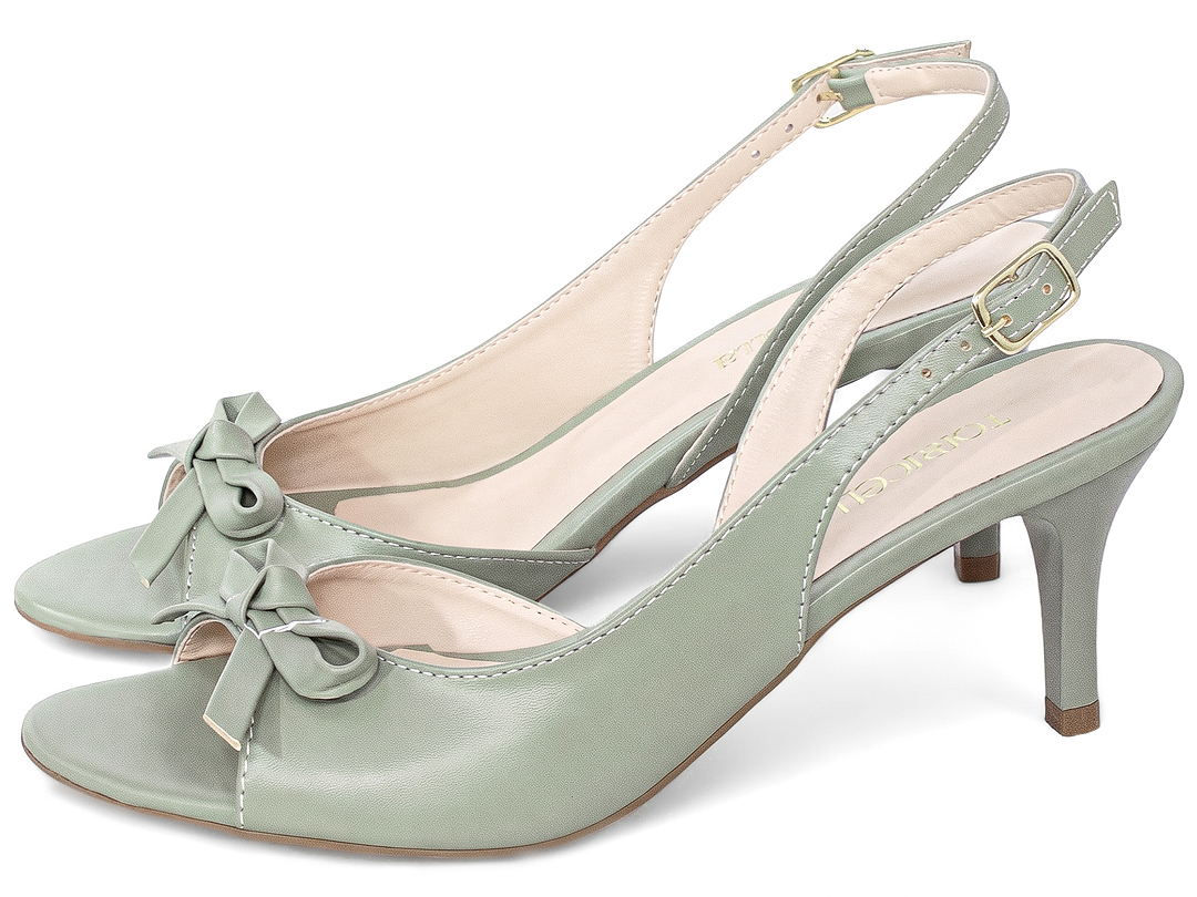 Sandália Slingback com Laço - Imagem 3