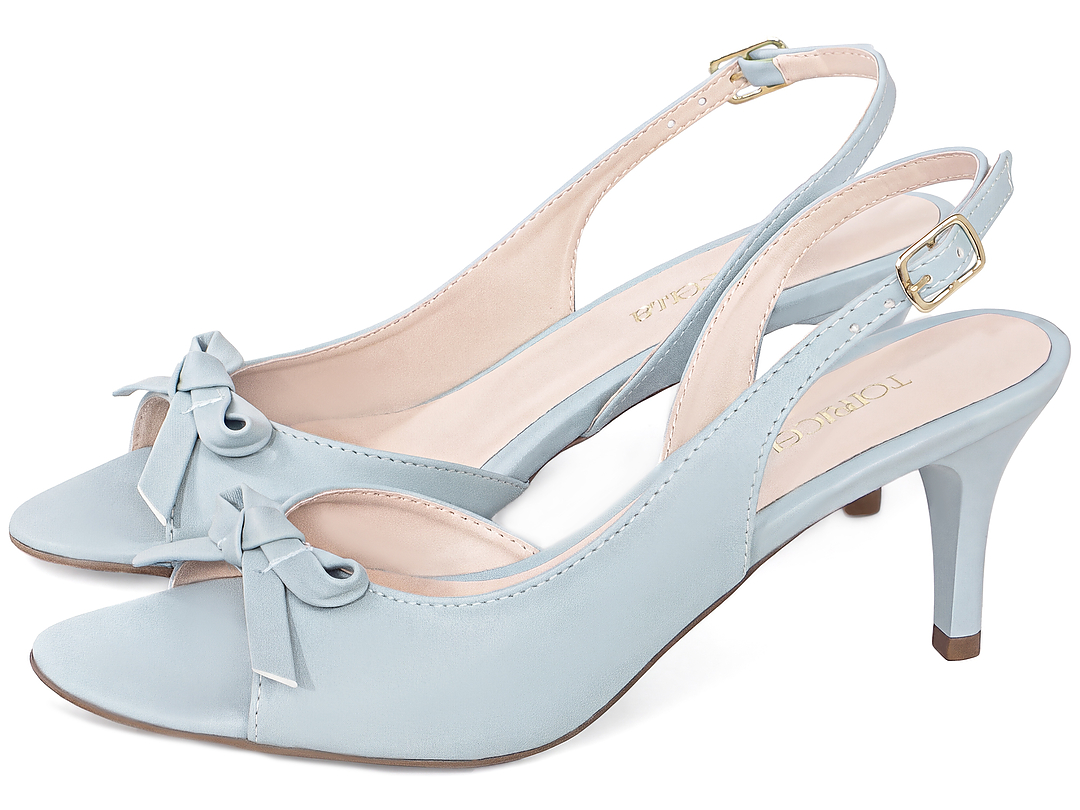 Sandália Slingback com Laço - Imagem 3