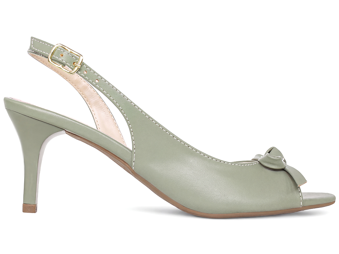 Sandália Slingback com Laço - Imagem 5